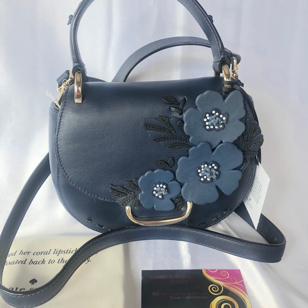 NWT Kate Spade Madison Ave Alpine Drive Mackie Navy Multi PXRU9064